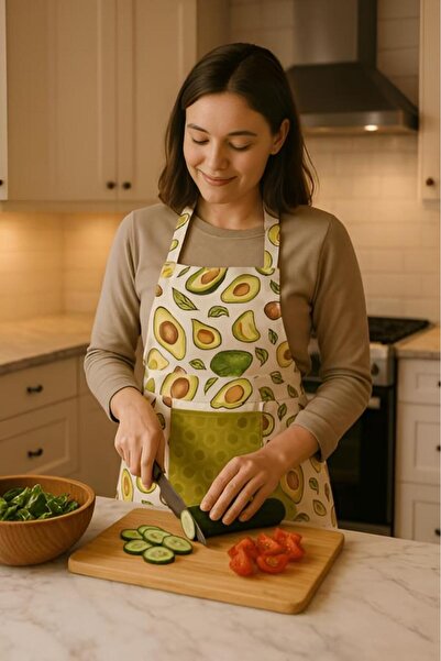 MODALİN Towel Kitchen Apron Practical Use Apron