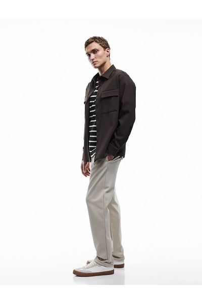 Koton Pocket Detailed Folded Leg Waist Lace up Trousers