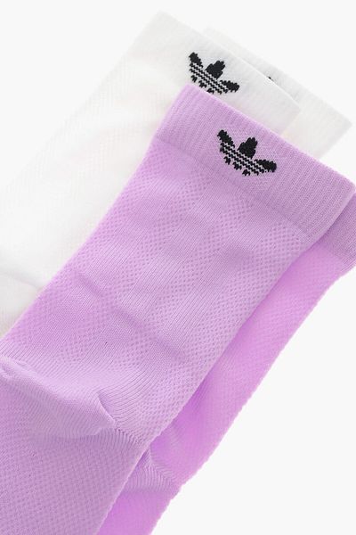 adidas Set Of 2 Pairs Of Stretch Nylon Socks With Contrasting Logo