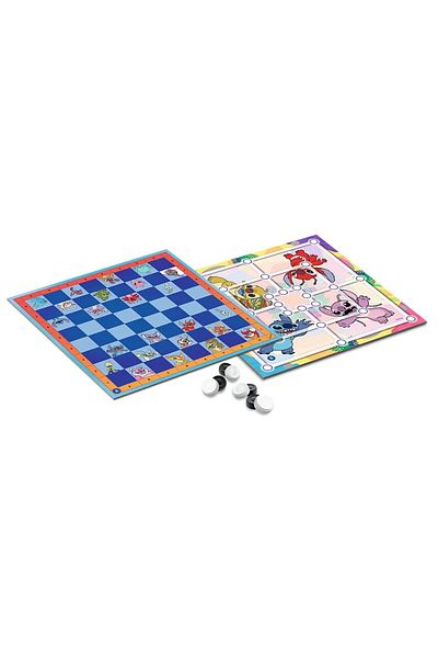 Trefl DISNEY STITCH GAME CHECKERS AND MILL