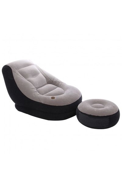 ideal STORE Intex idealStore Inflatable Lounger, 130x99x76 cm, Waterproof, PVC Made, Inflation/Deflation Ra