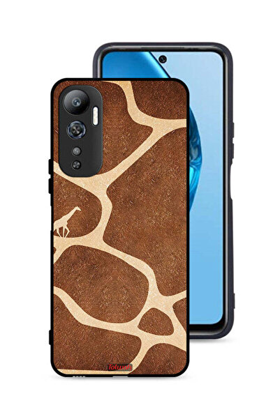 Tolwak غطاء حماية لهاتف Infinix Hot 20 4G بنقشة جلد الزرافة