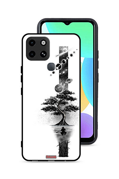 Tolwak غطاء حماية لهاتف Infinix Smart 6 بتصميم فن الأرض والفضاء