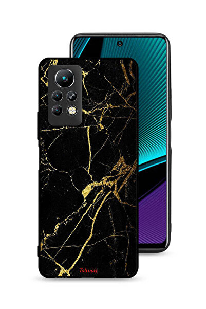 Tolwak غطاء حماية لهاتف إنفينيكس نوت 11 برو - رخامي متصدع