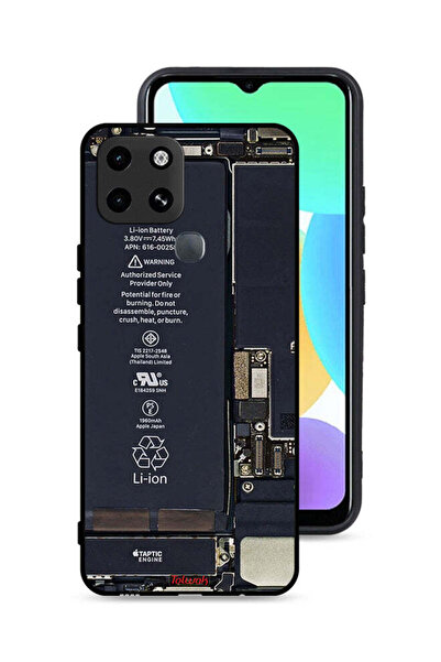 Tolwak غطاء حماية لهاتف Infinix Smart 6 بنمط دائرة الهاتف