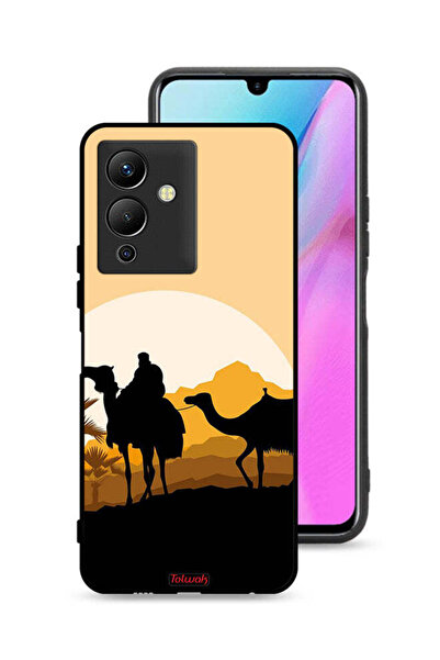 Tolwak غطاء حماية لهاتف إنفينيكس نوت 12 برو 5G برسومات جمال في الصحراء