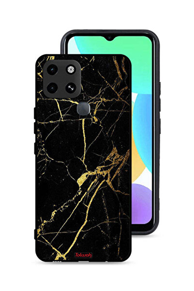 Tolwak غطاء حماية لهاتف إنفينيكس سمارت 6 - رخامي متصدع