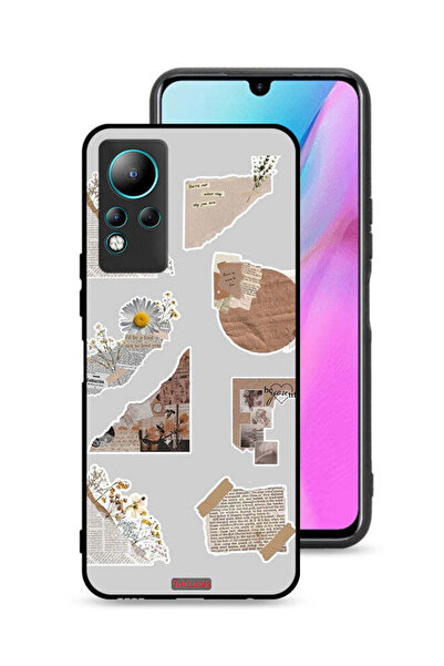 Tolwak غطاء حماية لجهاز Infinix Note 11 مصنوع من قطع من الملصقات الورقية