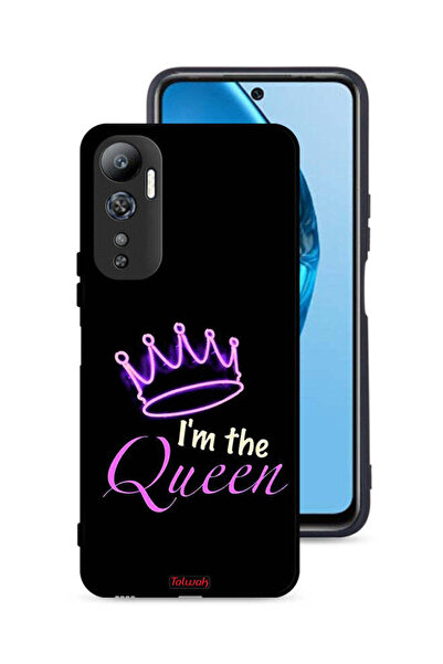 Tolwak غطاء حماية لهاتف Infinix Hot 20 4G مطبوع عليه عبارة "أنا الملكة"