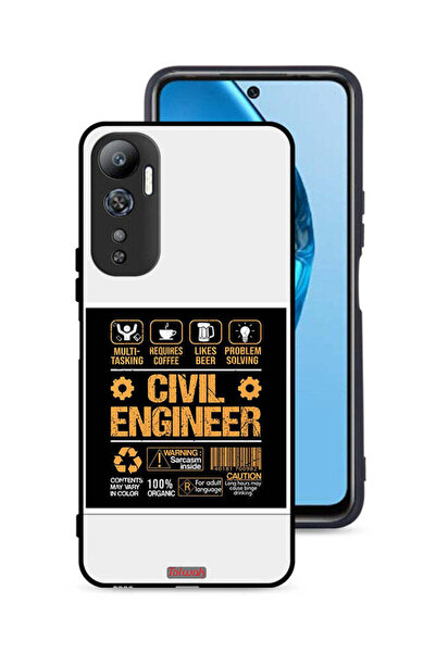 Tolwak غطاء حماية لهاتف Infinix Hot 20 4G، ملصق مهندس مدني