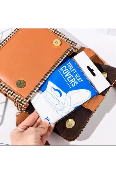 ERA TANITIM 10'lu Paket Klozet Kapağı Örtüsü Biyobozunur (Suda Çözünür) Tek Kullanımlık kamp okul hastane hijyen