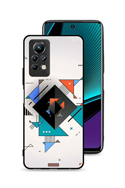 Tolwak غطاء حماية لهاتف إنفينيكس نوت 11 برو بأشكال مربعة ومثلثة ونمط تجريدي