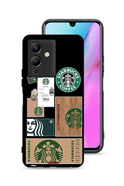 Tolwak غطاء حماية لجهاز Infinix Note 12 5G بملصق ستاربكس