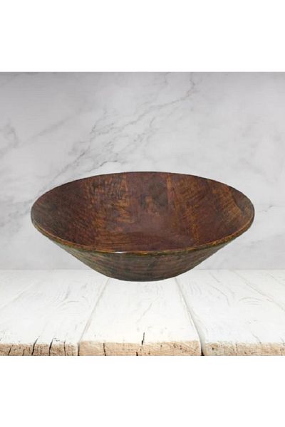 BASURRAH Round wooden bowl 34CM