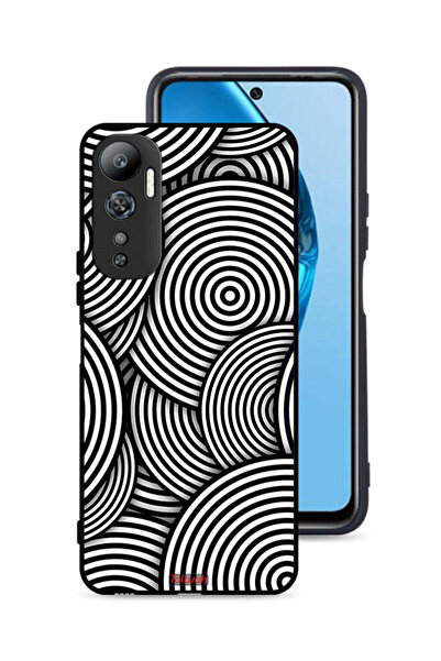 Tolwak غطاء حماية لهاتف Infinix Hot 20 4G بنمط دوائر وهمية