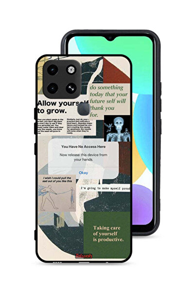 Tolwak غطاء حماية لهاتف Infinix Smart 6 اسمح لنفسك بالنمو