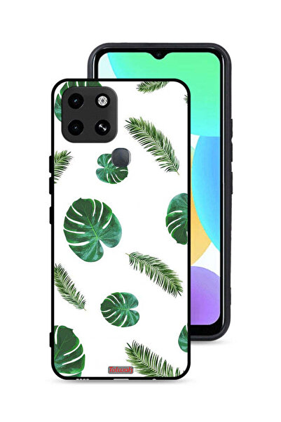 Tolwak غطاء حماية لهاتف إنفينيكس سمارت 6 بنقشة ريش فنية