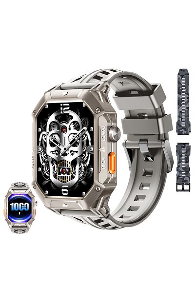 oukitel Smartwatch OUKITEL BT80, 2.13-inch AMOLED Touchscreen, 1000mAh Big Battery, iOS/Android, 5ATM, IP68