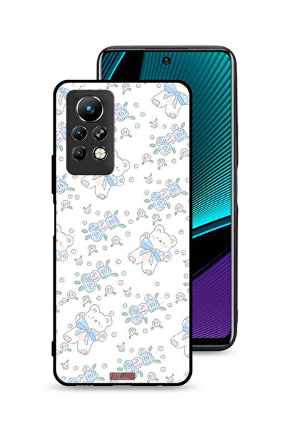 Tolwak غطاء حماية لهاتف Infinix Note 11 Pro مع أيقونة دب تيدي لطيف وزهور