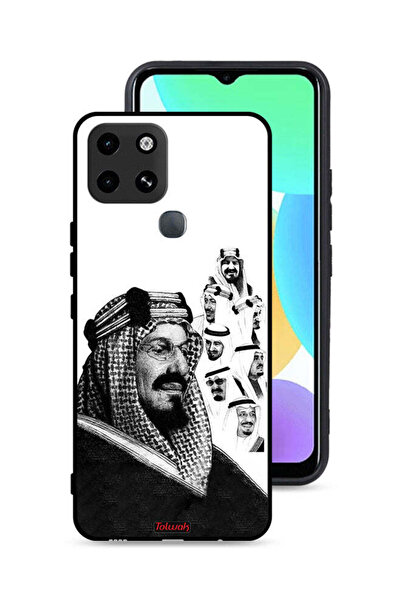 Tolwak غطاء حماية لهاتف إنفينيكس سمارت 6، ملصق فني أبيض وأسود لملوك المملكة ا...