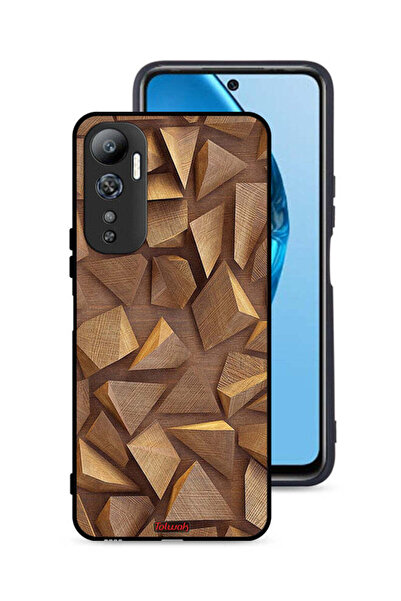 Tolwak غطاء حماية لهاتف Infinix Hot 20 4G بتصميم قطع خشبية فنية