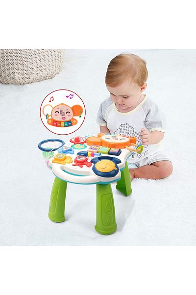 ideal STORE Antepremergator Baby Elephant 3 in 1 IdealStore, Echipat cu panou interactiv detasabil, Acesta se po