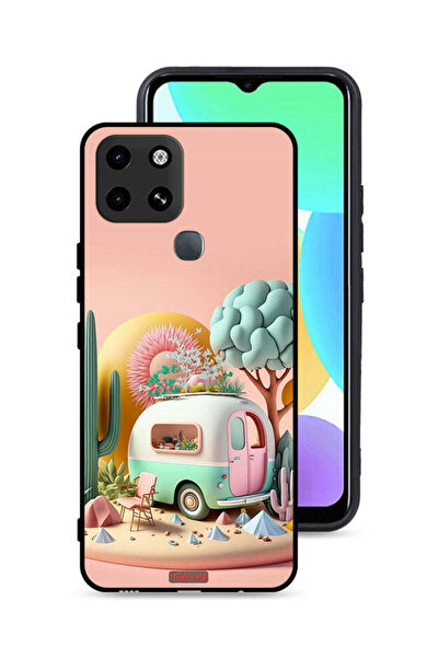 Tolwak غطاء حماية لهاتف Infinix Smart 6 بتصميم فني