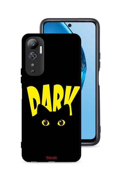 Tolwak غطاء حماية لجهاز Infinix Hot 20 4G - قطة داكنة