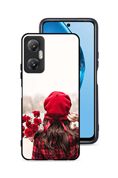 Tolwak غطاء حماية لهاتف Infinix Hot 20 5G يحمل زهورًا