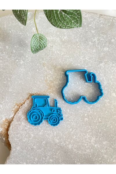 By Selen Suyolcu Tractor Cookie Stamp and Cutter