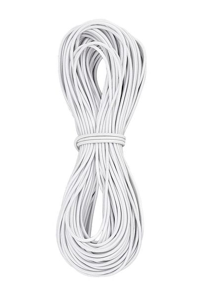 hapshoe White 5 Meters 2 mm Round Rubber