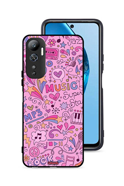 Tolwak غطاء حماية لهاتف Infinix Hot 20 4G مع علامات موسيقية