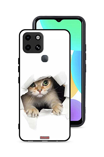 Tolwak غطاء حماية لهاتف Infinix Smart 6 بتصميم قطة