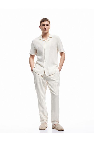 Koton Regular Fit Pocket Detailed Cotton Elastic Waist Trousers