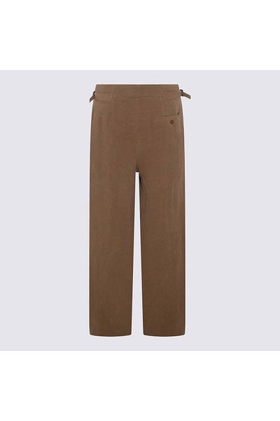 Vivienne Westwood Pantaloni Vivienne Westwood Bertram Tailored din in maro