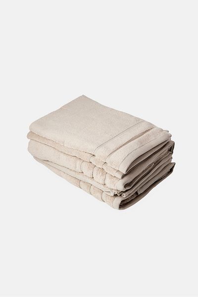 Kathy Ireland 4 Pieces Textured Towel Set, Light Grey