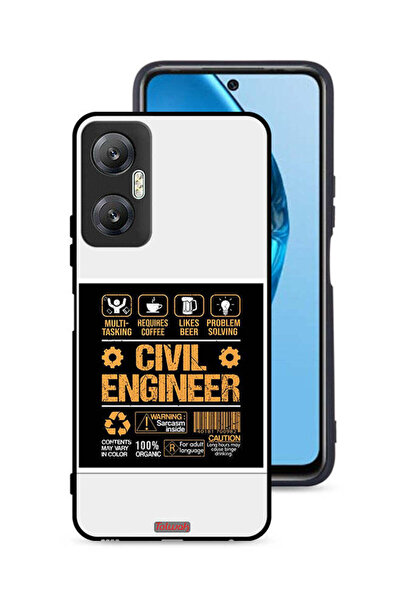 Tolwak غطاء حماية لهاتف Infinix Hot 20 5G، ملصق مهندس مدني