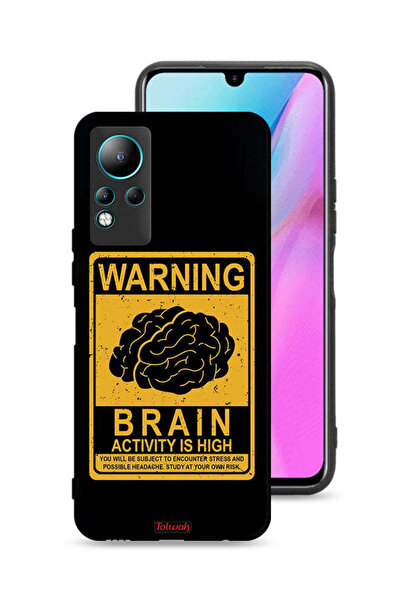Tolwak غطاء حماية لهاتف Infinix Note 11 تحذير من ارتفاع نشاط الدماغ