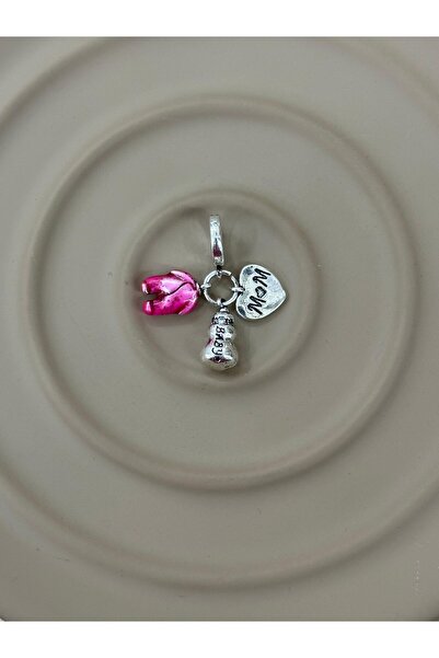 BY YASİN TOPÇU “Anne ve Minik” Çoklu Dangle Charm