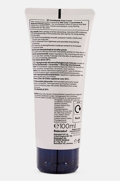 Eucerin Urearepair 10 Percent Urea Foot Cream, 100ml
