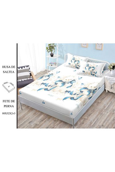 CHIRASO CHIRASO Set Bed Cover, Fine Cotton, 180x200 cm and 2 Pillowcases 80x52 cm