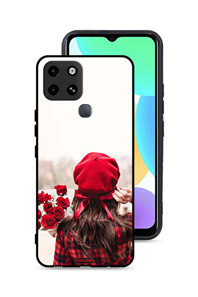 Tolwak غطاء حماية لهاتف إنفينيكس سمارت 6 يحمل زهورًا