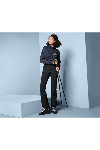 Tchibo بنطلون رياضي نسائي مناسب للتزلج في الهواء الطلق، أسود