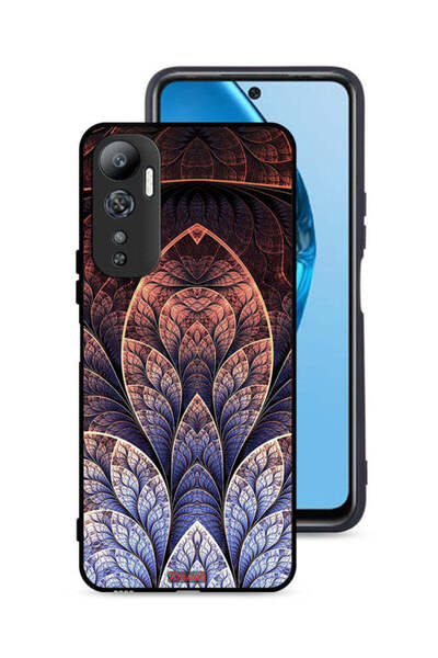 Tolwak غطاء حماية لهاتف Infinix Hot 20 4G بتصميم زهور فركتال تجريدية