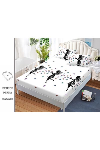 CHIRASO CHIRASO Set Bed Cover, Fine Cotton, 180x200 cm and 2 Pillowcases 80x52 cm