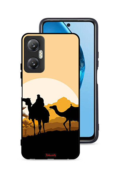 Tolwak غطاء حماية لهاتف Infinix Hot 20 5G برسومات جمال في الصحراء