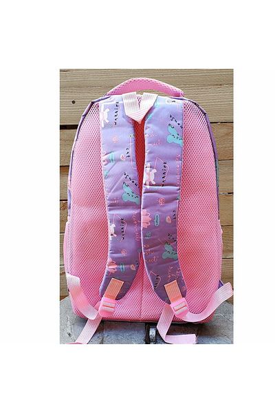 MBrands Children's Backpack, cat and rabbit print, size 50 x 30 x 18, 27L Pink
