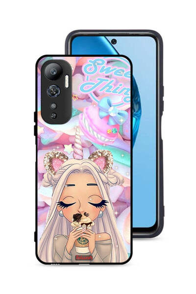 Tolwak غطاء حماية لجهاز Infinix Hot 20 4G بتصميم Sweet Thing