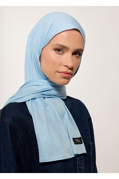 RABIAZ Rabia Z - Baby Blue Jersey Shawl
