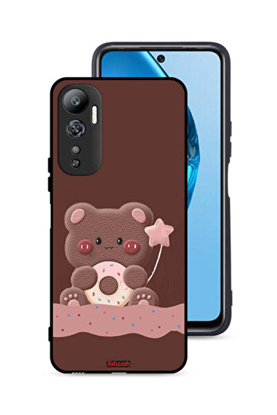 Tolwak غطاء حماية لهاتف Infinix Hot 20 4G بطبعة دب دونات